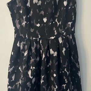 Apt. 9 Black and Gray Patterned Dress